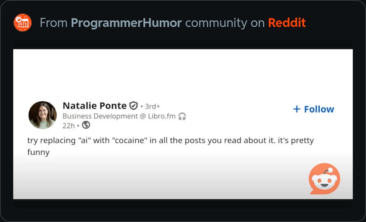 AI meme from r/ProgrammerHumor