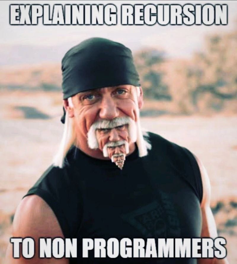 recursive function meme