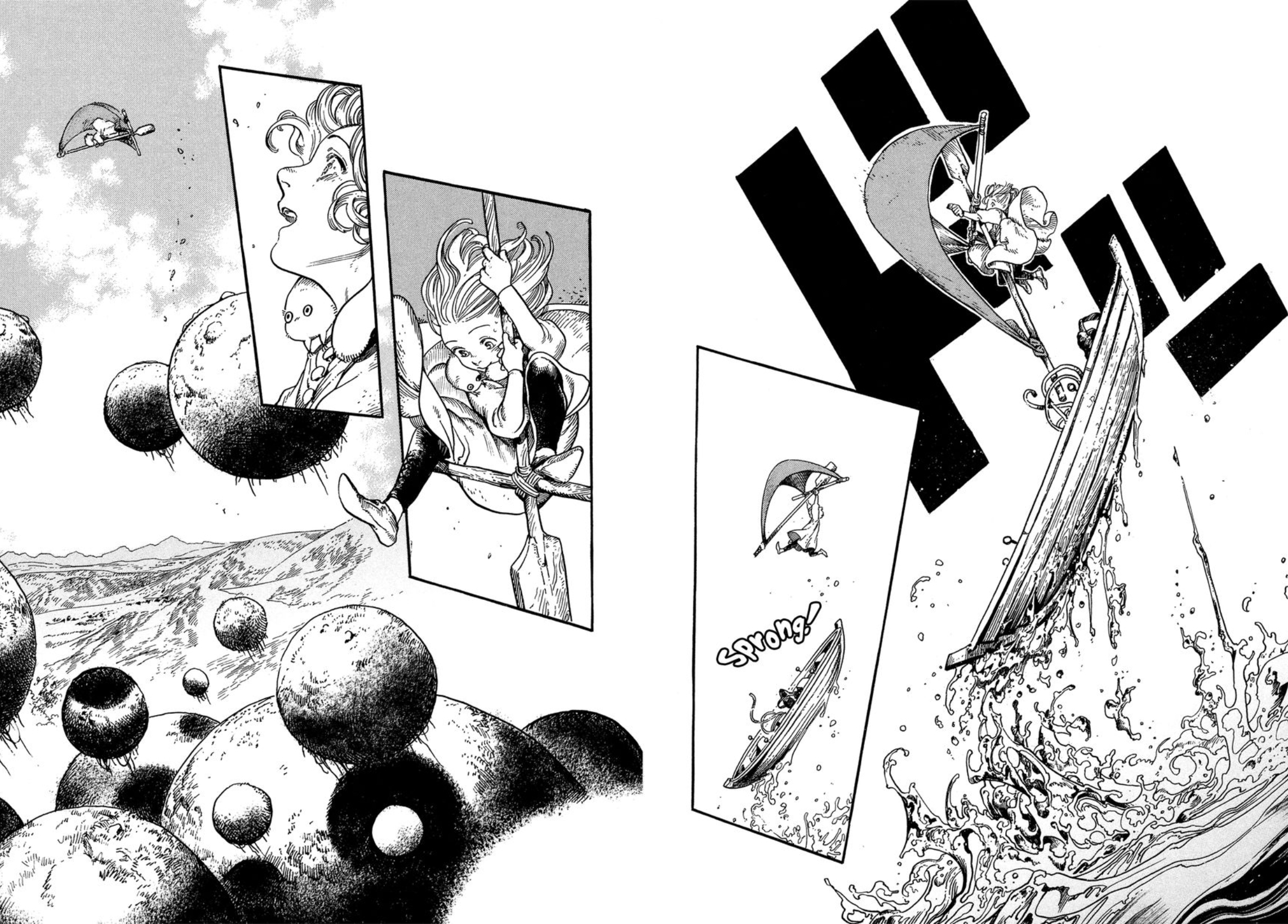 Panel manipulation in Witch Hat Atelier